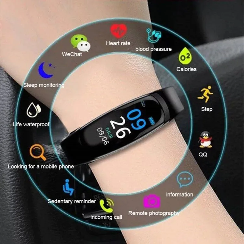

Smart Band Waterproof Fitness Tracker M3 Pro Smart Bracelet Blood Pressure Heart bracelet Rate Monitor smart watch bracelet