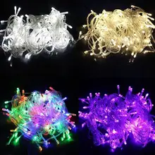 Светодиодный свет шнура возможностью погружения на глубину до 30 м 300 светодиодный s AC110V/220 V Красочные Фонари светодиодный освещение водонепроницаемый наружный Декор рождественские огни
