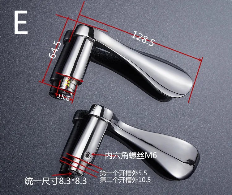 304 maçaneta de aço inoxidável, Design moderno,