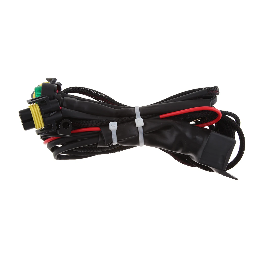 Motorcycle Front Driving Aux Light Fog Lamp Switch Cable Wire For BWN