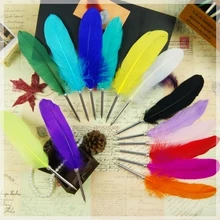 2 шт 0,5 мм креативные Канцтовары, шариковая ручка маховое перо ручка 22 см Длина шариковая ручка