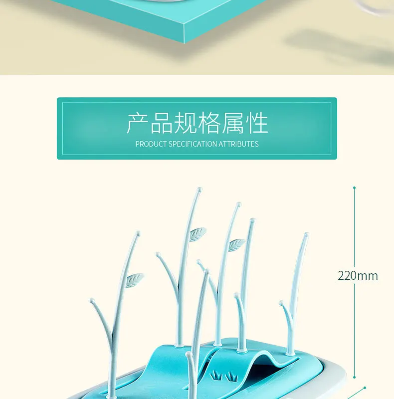 Ideacherry/3 цвета детская бутылочка для кормления сушилка складной Разделение уровня дерево Форма для чистки бутылок Хранения Детская