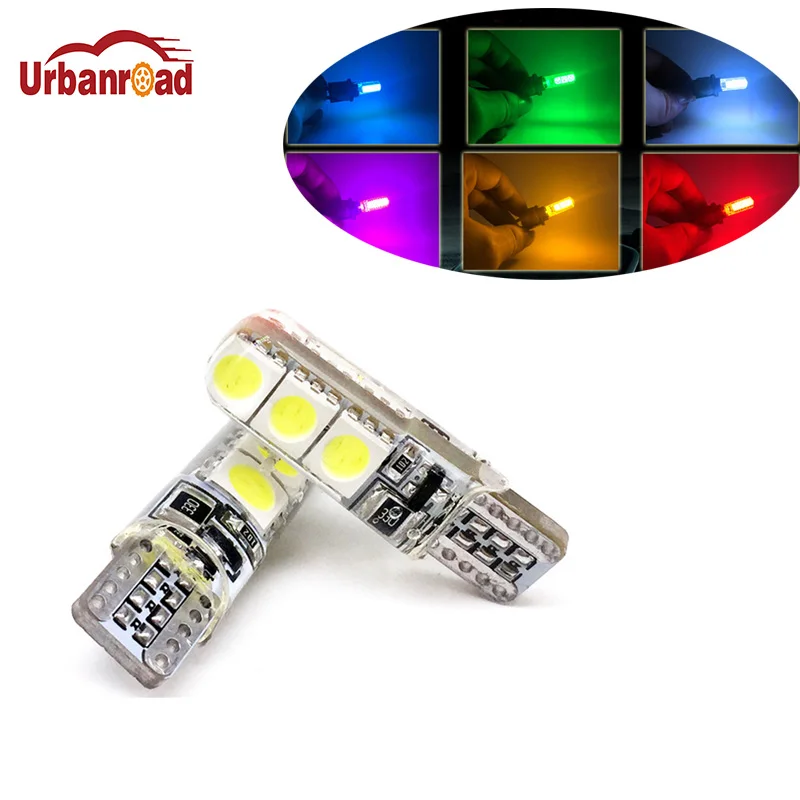 Urbanroad 2 шт. Водонепроницаемый T10 W5W SMD 5050 DC12 6 светодиодный S CANBUS Нет Ошибка