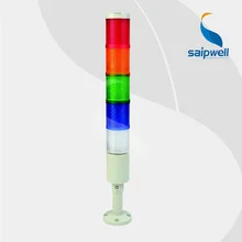 IP44 25 Вт 5 слой цветные сигнала светящаяся башня/высокоэффективный промышленный многоуровневые Предупреждение света(LTA207-5T