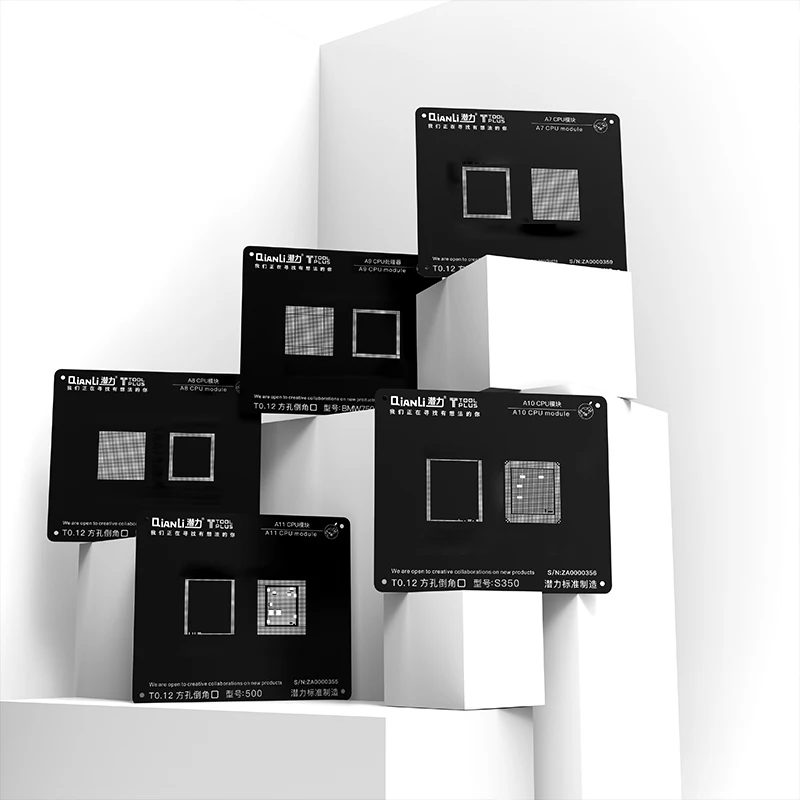 Qianli 3D iBlack BGA cpu набор трафаретов IC чипы материнская плата с технологией шариковых