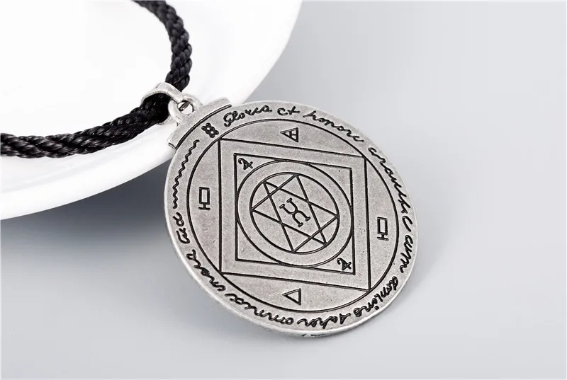 Talisman For Good Luck Key of Solomon Pentacle Seal Pendant Necklace Hermetic Enochian Kabbalah Pagan Wiccan Jewelry (3)