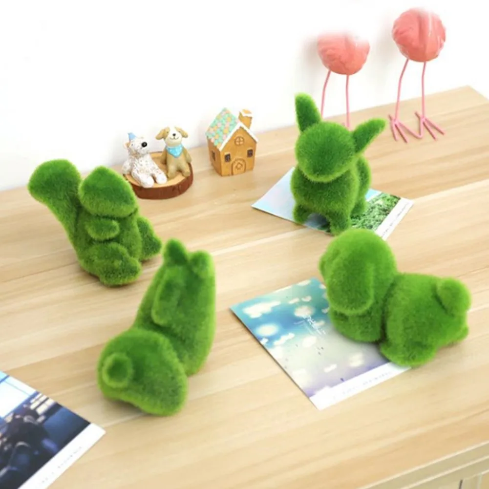 

Artificial Grass Animal Shape Simulation Bonsai Grass Ornaments Emulational Home Decorative Plastic nordic decoration home