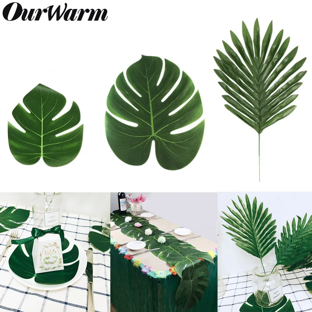 OurWarm 12 قطعة الغابة حزب إمدادات الاصطناعي الاستوائية النخيل يترك سلحفاة أوراق هاواي لوا شاطئ موضوع حلية لتزيين طاولات الحفلات OurWarm 12 قطعة الغابة حزب إمدادات الاصطناعي الاستوائية النخيل يترك سلحفاة أوراق هاواي لوا شاطئ موضوع حلية لتزيين طاولات الحفلات