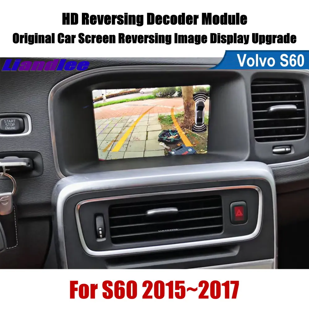 Автомобильная камера заднего вида для Volvo S60 2015 2017 парковки Full HD CCD декодер