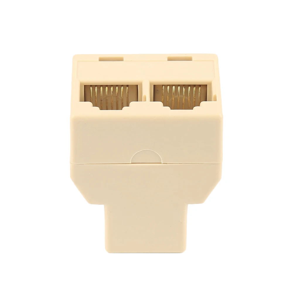 Сплиттер адаптер RJ45 1 2 двойной гнездовой порт CAT5/6 LAN Ethernet Sockt сетевой сплиттер
