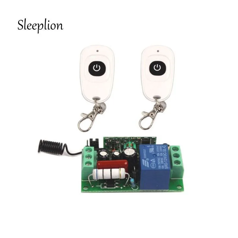 Sleeplion AC 220 В 10A реле 1CH 315 мГц 433 удаленного беспроводного РФ переключатель 2