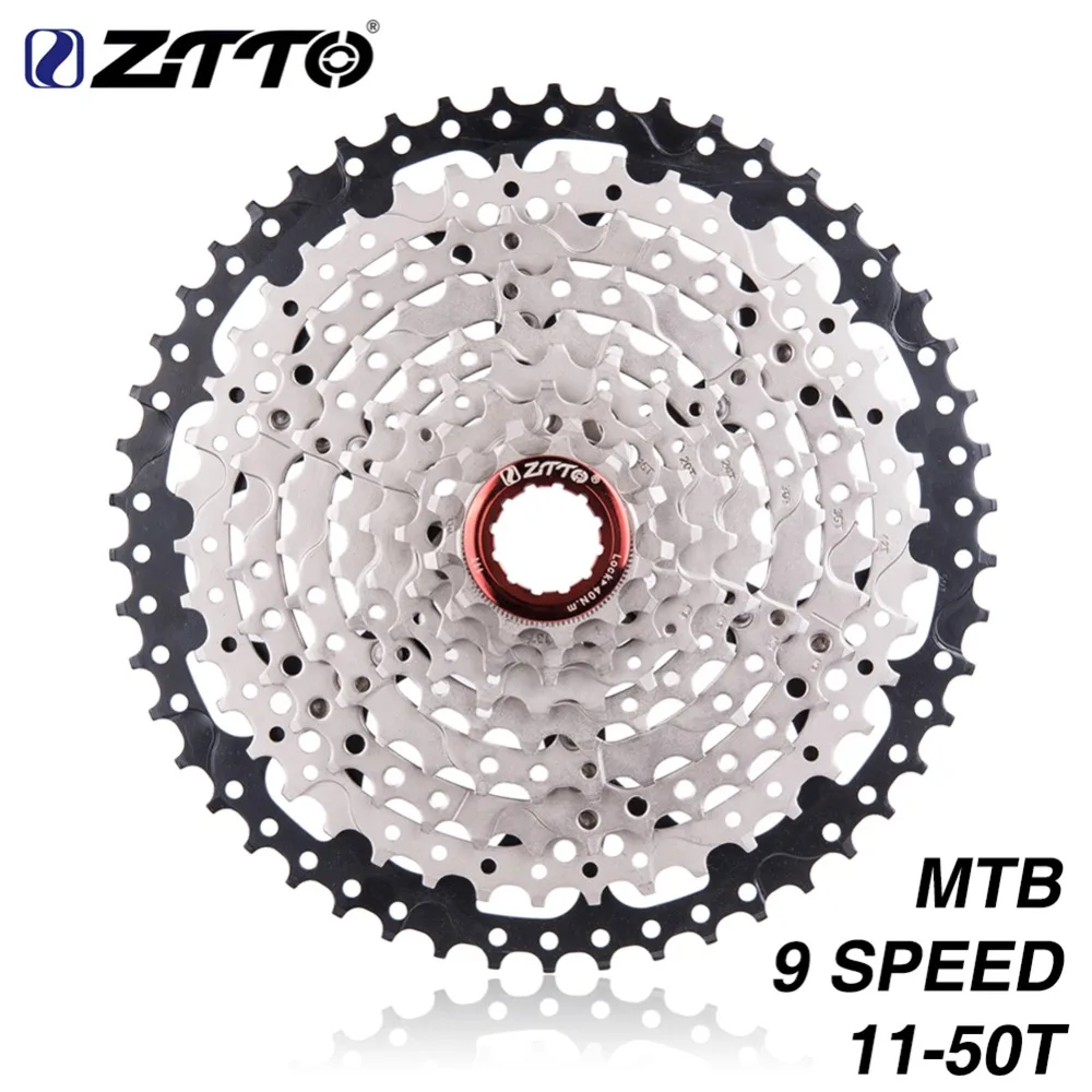 ZTTO Mountain Bike 9 Speed Cassette 11-50T Wide Ratio MTB 9S Bicycle Freewheel Compatible with M430 M4000 M590 Bike Parts цена ZTTO Mountain Bike 9 Speed Cassette 11-50T Wide Ratio MTB 9S Bicycle Freewheel Compatible with M430 M4000 M590 Bike Parts цены онлайн