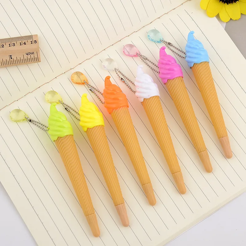 

C47 Student Award creative lovely cute Japan and South Korea stationery colourful ice cream modeling neutral pen wholesale