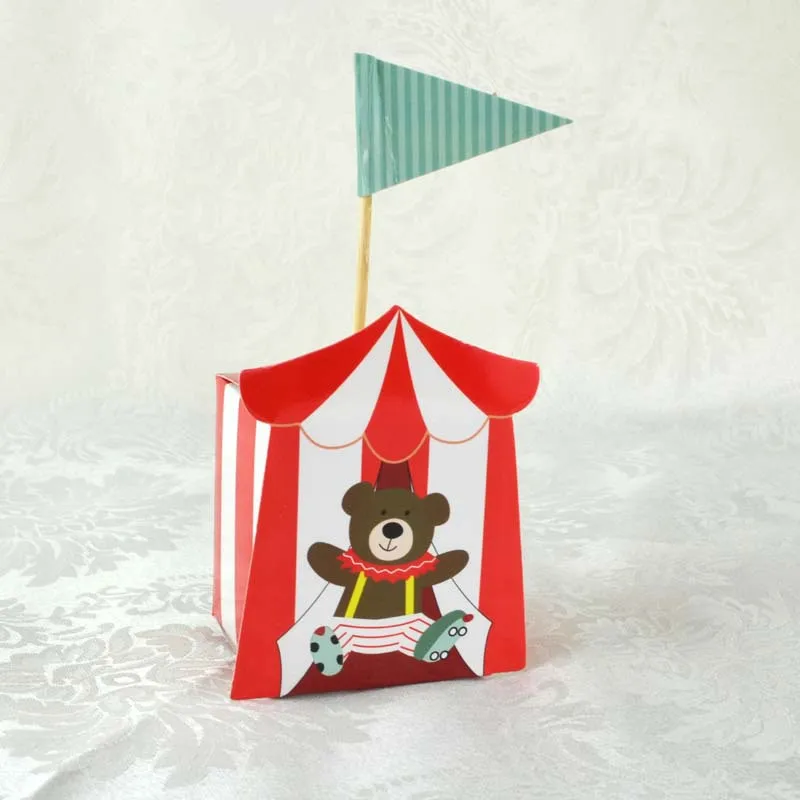 20 шт./лот цирковые принадлежности для тематической вечеринки мультфильм конфеты коробка День рождения детей, мальчика вечерние декоративные сладости коробка подарочная коробка - Цвет: bear