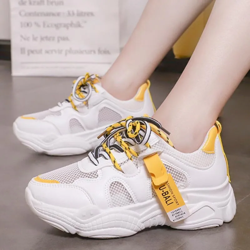 

AGUTZM Spring summer New Women Casual Shoes Mesh Comfortable breathable Platform Woman Sneakers Ladies Trainers chaussure A105