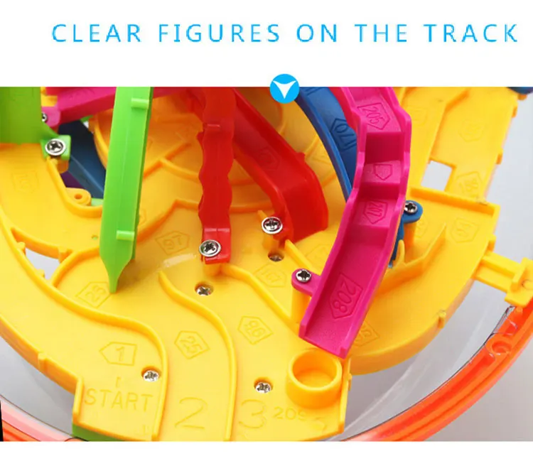 Робот смешной Глобус игрушки 100 шаг вызов барьеры игра тренировка баланса 3D волшебный, Интеллектуальный шар лабиринтные игрушки для детей