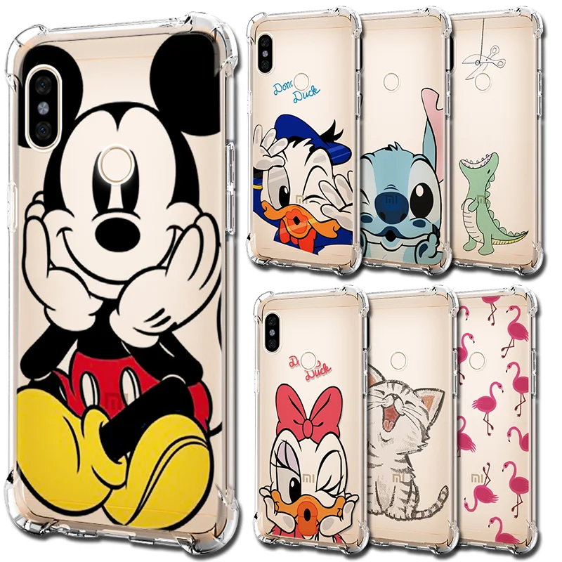 

Airbag TPU Cases For Xiaomi Mi 6 Flamingo Cartoon Cover For Xiaomi Redmi Note 4 Pro Global 4X Fundas For Redmi 5 Plus Phone Case