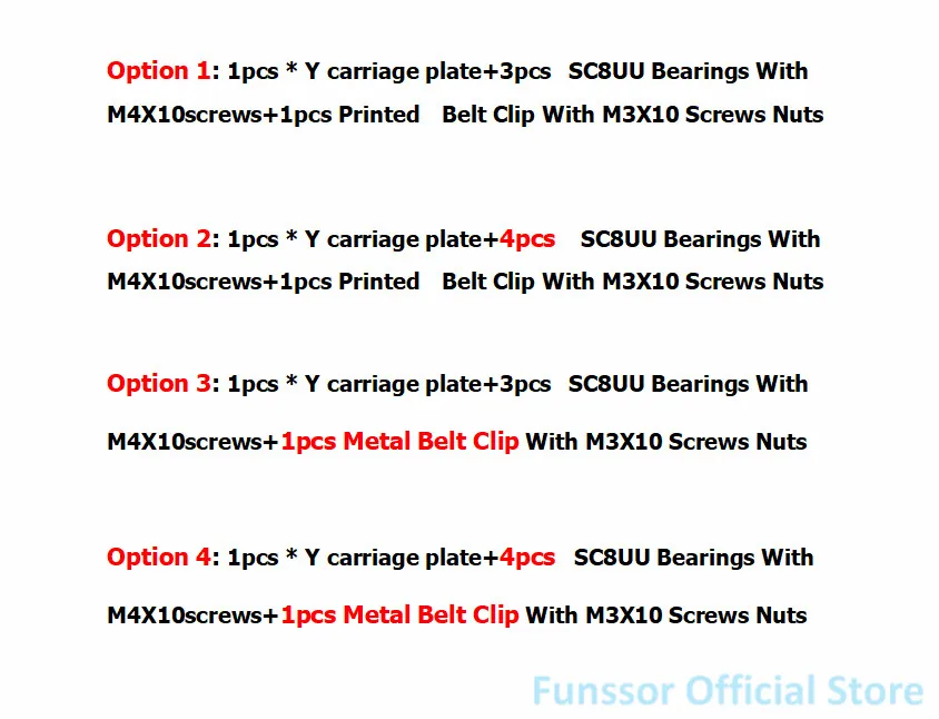 Funssor все металлические Y каретки пластины V3 для DIY Wanhao Дубликатор i3 и Monoprice производитель выберите 140 мм Y стержень Расстояние Быстрая