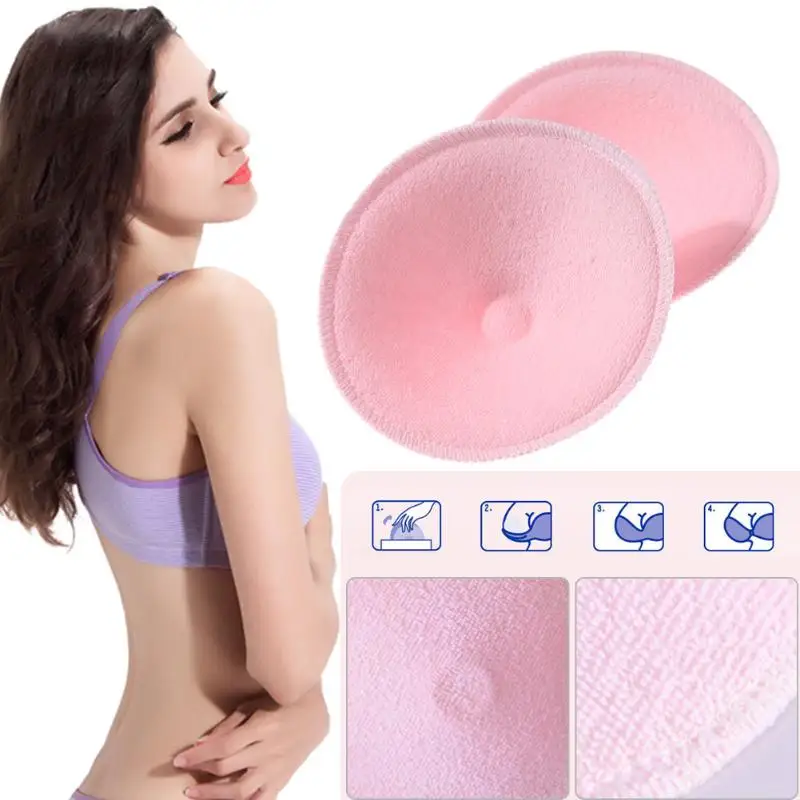

2PC/Set Reusable Washable Nurse Pad Maternity Feeding Nursing Pad Leakproof Anti Overflow Pads for Pregnant Bra Pad