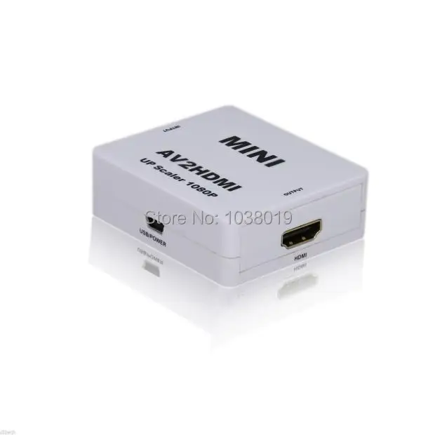 RCA AV HDMI Лучшая цена бесплатная доставка адаптер преобразователя Mini Composite CVBS к AV2HDMI