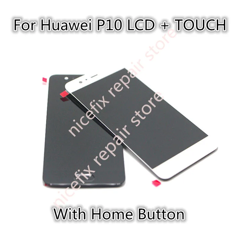 Huawei P10 VTR-L09 VTR-L10 VTR-L29 ЖК-дисплей Дисплей Сенсорный экран планшета с рамкой, для сборки, запасные части для huawei P10 ЖК-дисплей