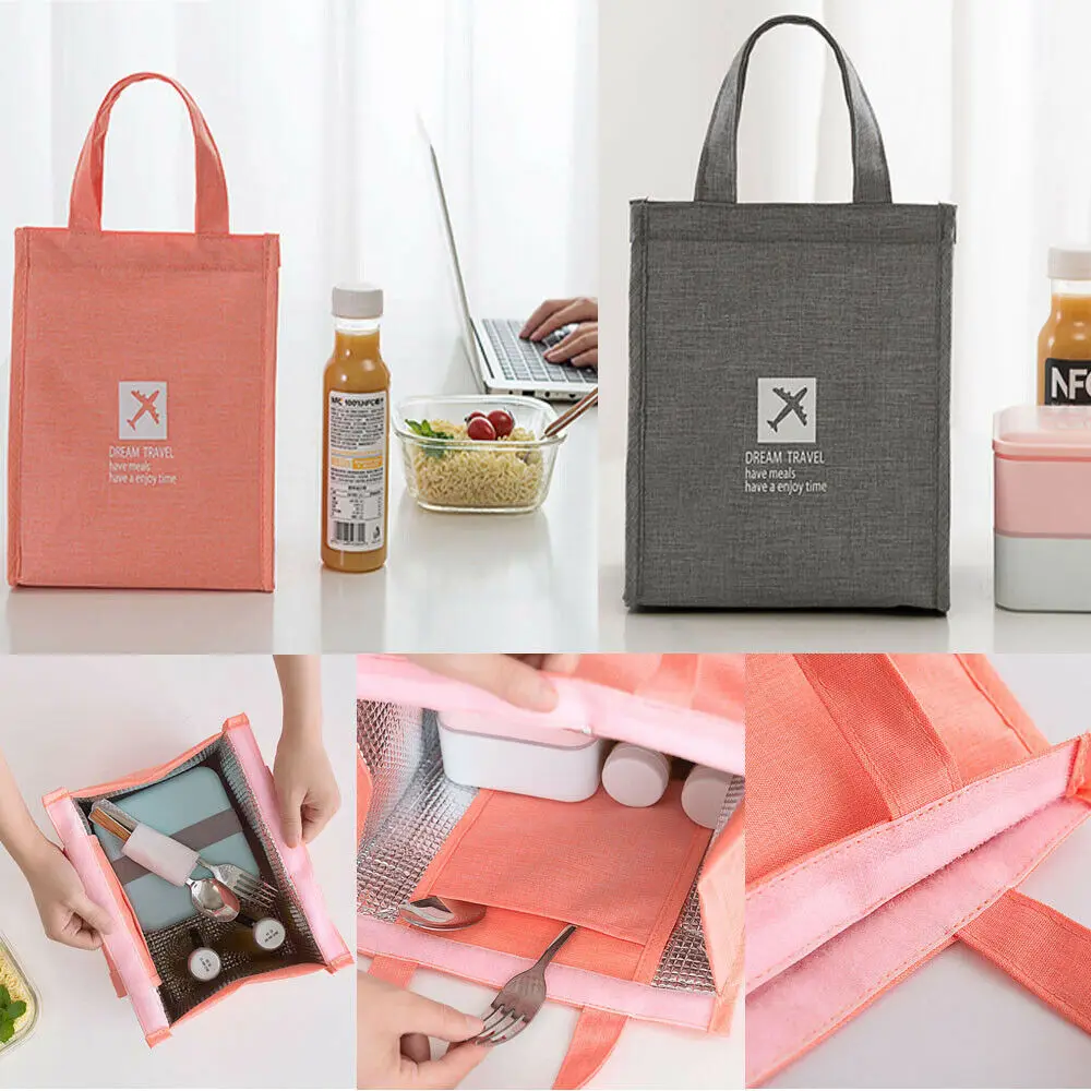 

2019 Newest Hot Women Men Kids Insulated Lunch Bag Thermal Cooler Lunch Bags Picnic Storage
