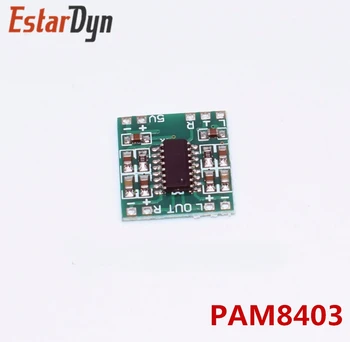 

50PCS PAM8403 Super mini digital amplifier board 2 * 3W Class D digital amplifier board efficient 2.5 to 5V USB power supply