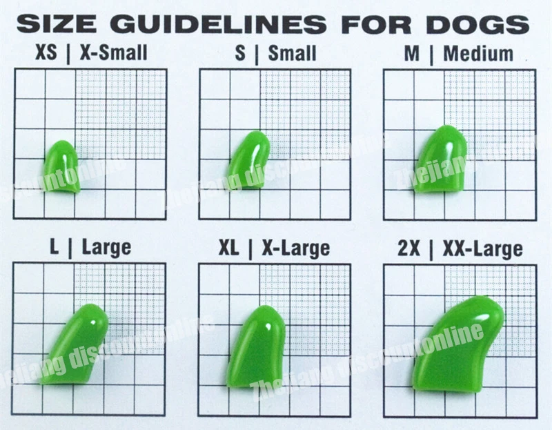 20 шт./партия защитные колпачки для ухода за пальцами для домашних животных, собак, когтей, мягких колпачков для ухода за лапами S, M, L, XL