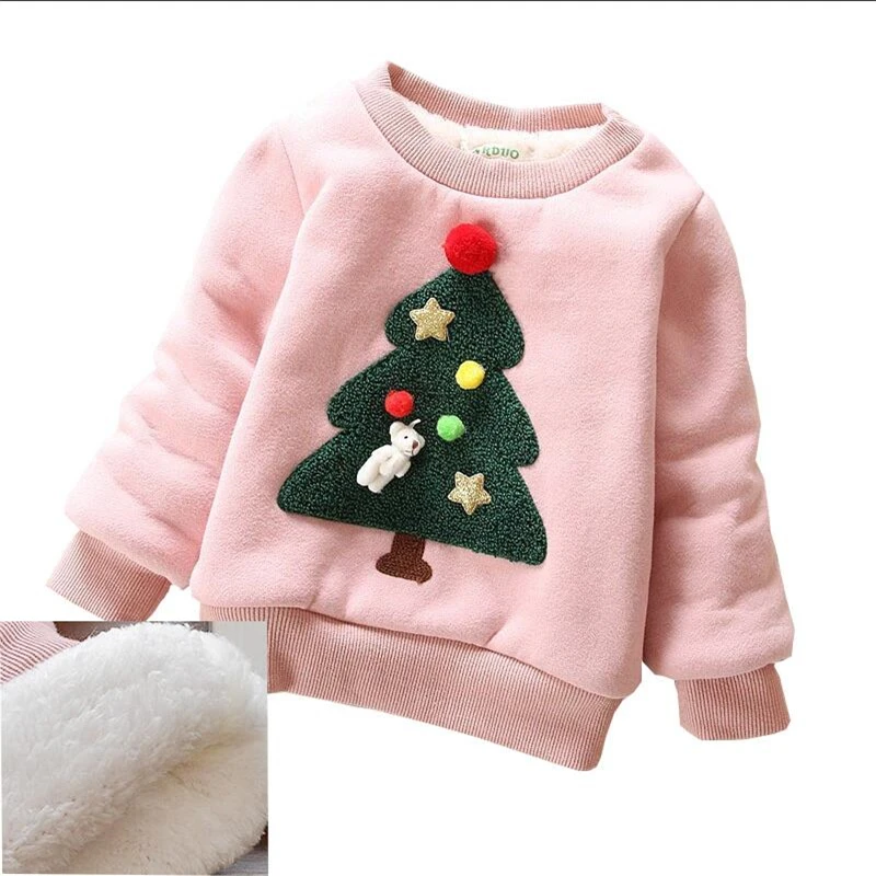 BibiCola Baby Sweater Girl Boy Autumn Winter Wear Warm Cartoon Sweaters Children Thick Casual Velvet Costume Kids Clothes Suit