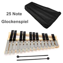 Glockenspiel ксилофон образовательный музыкальный инструмент молоток ударный инструмент, Подарочный Детский образовательный инструмент сумка для переноски 25 Note