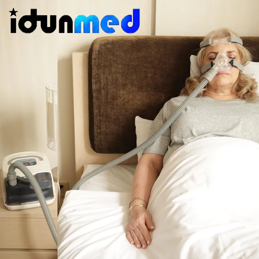  BMC CPAP Mask For Anti Snore Stop Snoring With Adjustable Strap Hose Tubing Portable Breathing Appa