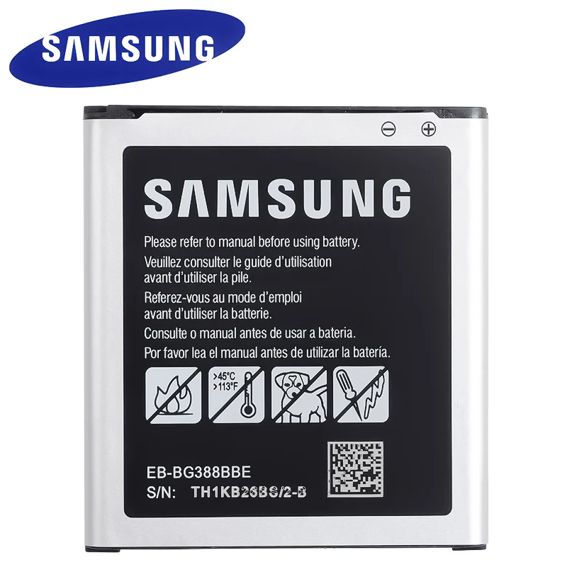 Оригинальный сменный аккумулятор Samsung EB-BG388BBE для Galaxy Xcover 3 G388 Аутентичные батареи