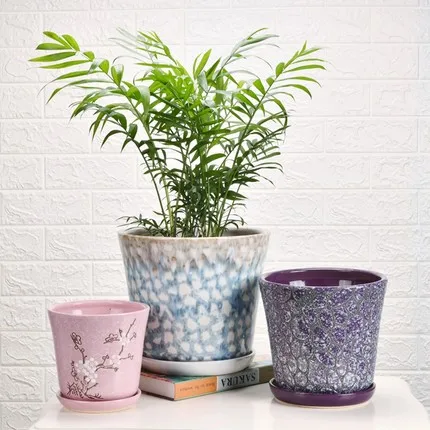 

Ceramic Flower Pot Special Offer Extra Large With Tray Household Meaty Personality Indoor Creative Retro Chinese Flower Pot