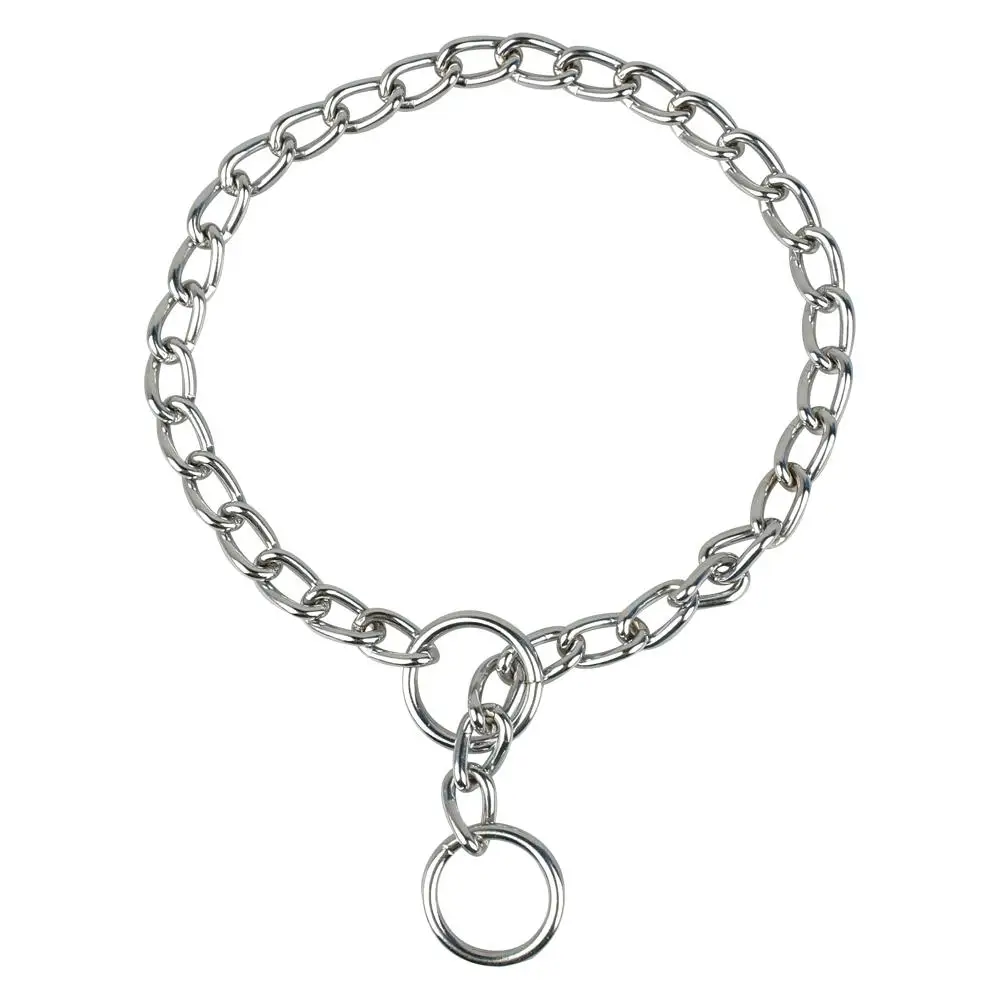New Brand Chrome Stainless Steel P Chock Metal Chain Pet Dog Training