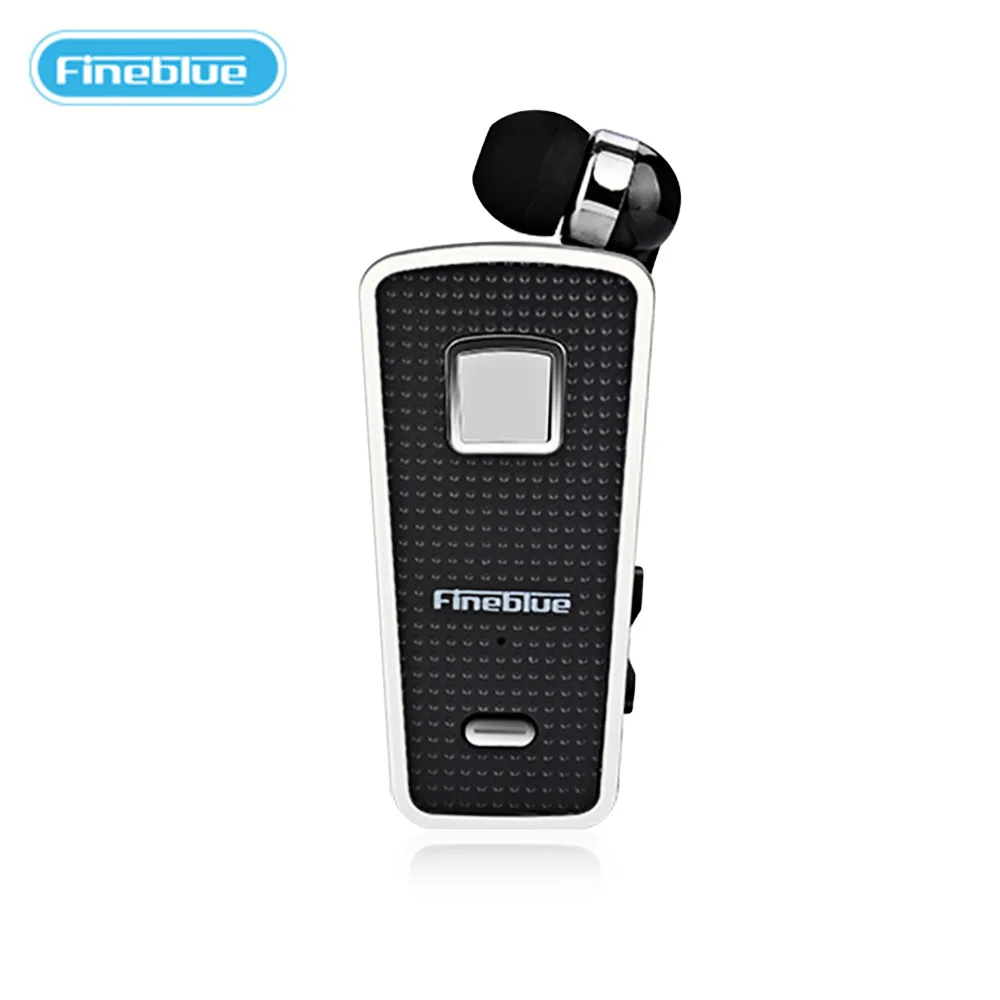 FineBlue F970 Беспроводной гарнитура Bluetooth наушник для смартфона стерео звук зажим, позволяющий освободить руки на вибрации Наушники-вкладыши - Цвет: Black