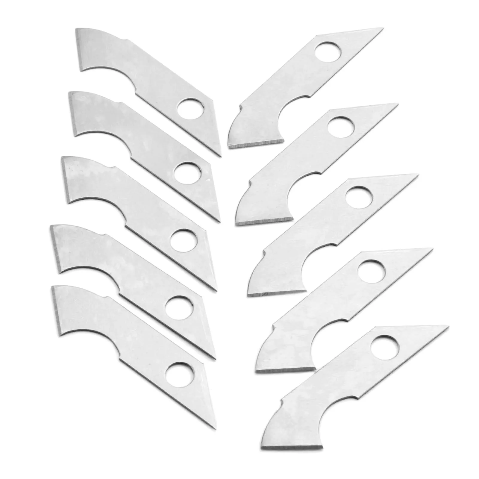 

DRELD 10Pcs Acrylic Hook Knife Blade Steel Hook Blades Cutter DIY Hand Tools for ABS Plate Acrylic Board Plastic Sheets Cutting