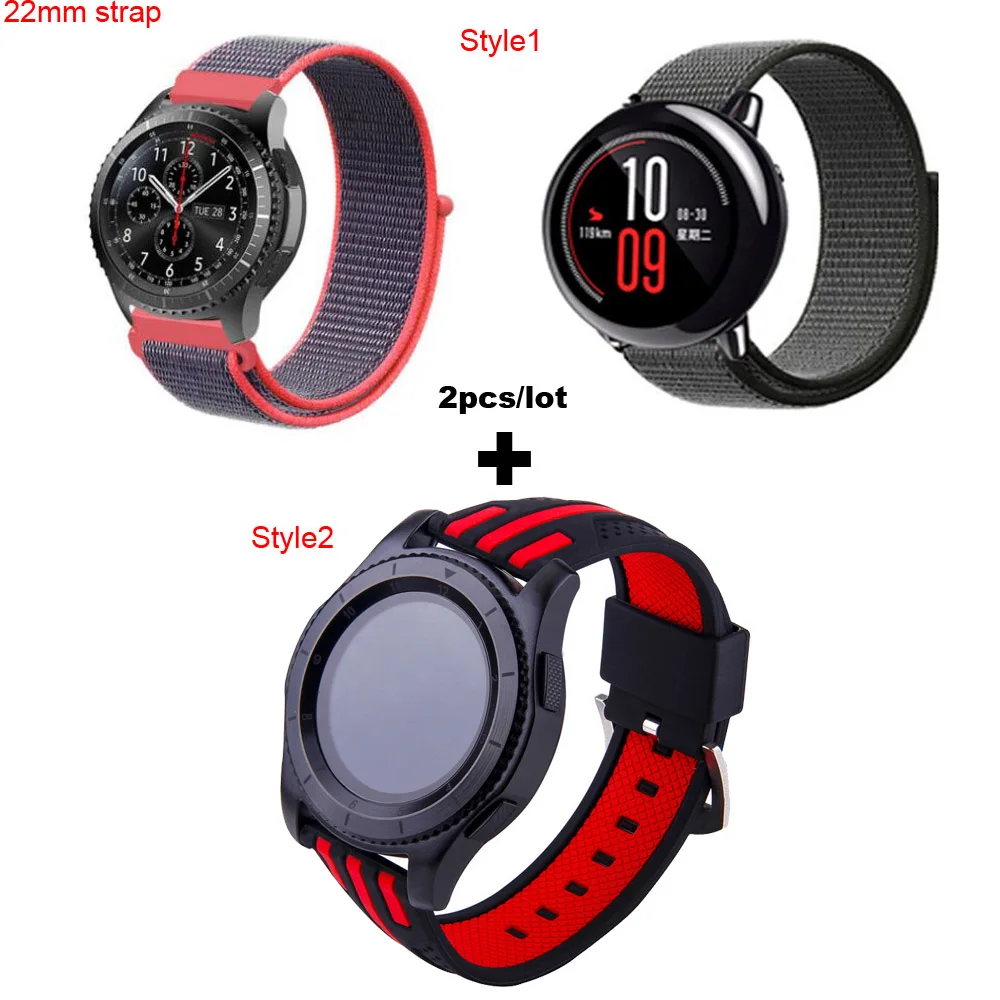 

for Amazfit Smart Watch Bracelet Strap 22mm Correa Band for Huami Amazfit Pace Stratos 2 for Samsung Gear Classic S3 Frontier