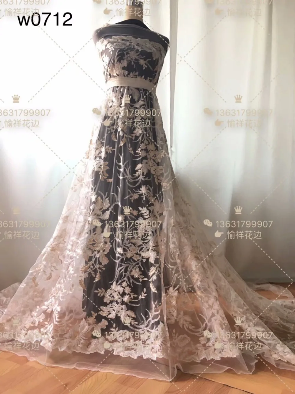 

Free shipping Ivory or white tulle Embroidery mesh lace fabric flower pattern 2018 african french lace fabrics wholesale