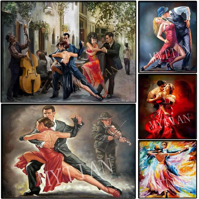 

2019New full square/round 5D diy diamond painting"sexy tango Couple dancing"diamond embroidery pattern cross stitch mosaic decor