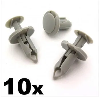 

10x 8mm Long Light Grey Trim Clips- Perfect for VW T4 & T5 Carpet & Van Linings