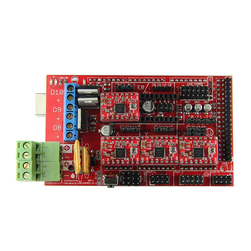 Geeetech RAMPS 1.4 Control Board+4x A4988 Stepstick Driver Module for 3D Printer