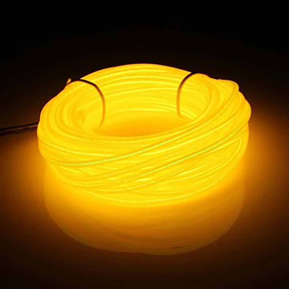 Красочные 20 220 в 10 м EL Led Гибкая мягкая трубка провода неоновое свечение
