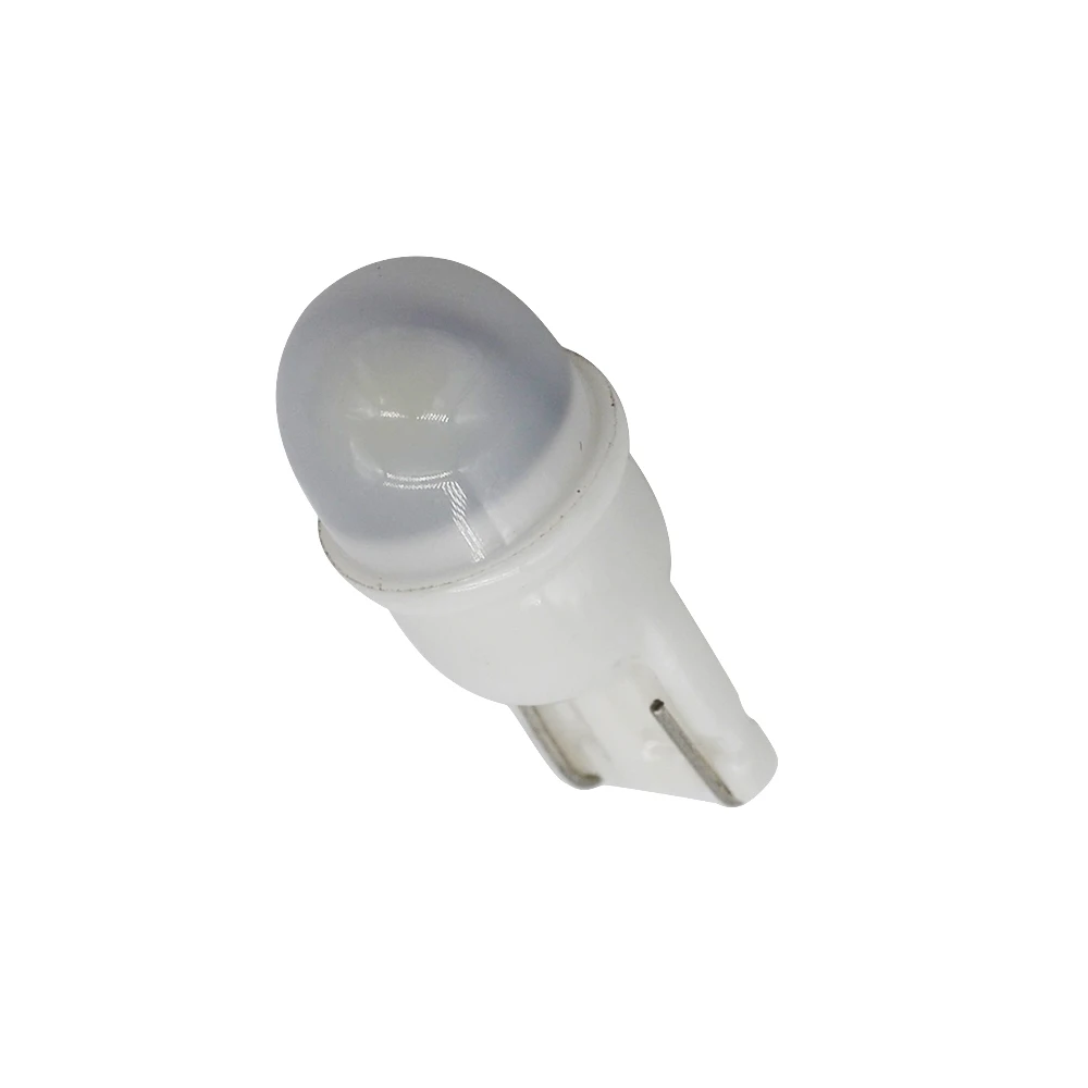 SUKIOTO 10-100PCS Ceramic T10 W5W LED Car Light White 5500K Width Marker t10 Clearance Wedge Dome Bulbs Mini Size (6)