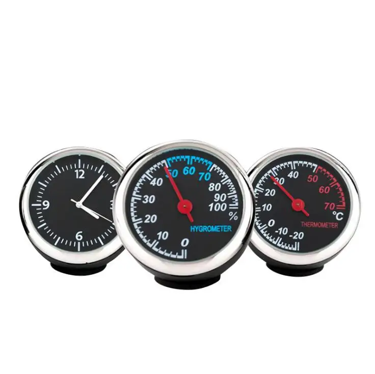 Vehicle mounted thermometer Moisture meter Automobile electronic meter Luminous watch Vehicle clock Creative ornaments Vehicle mounted thermometer Moisture meter Automobile electronic meter Luminous watch Vehicle clock Creative ornaments