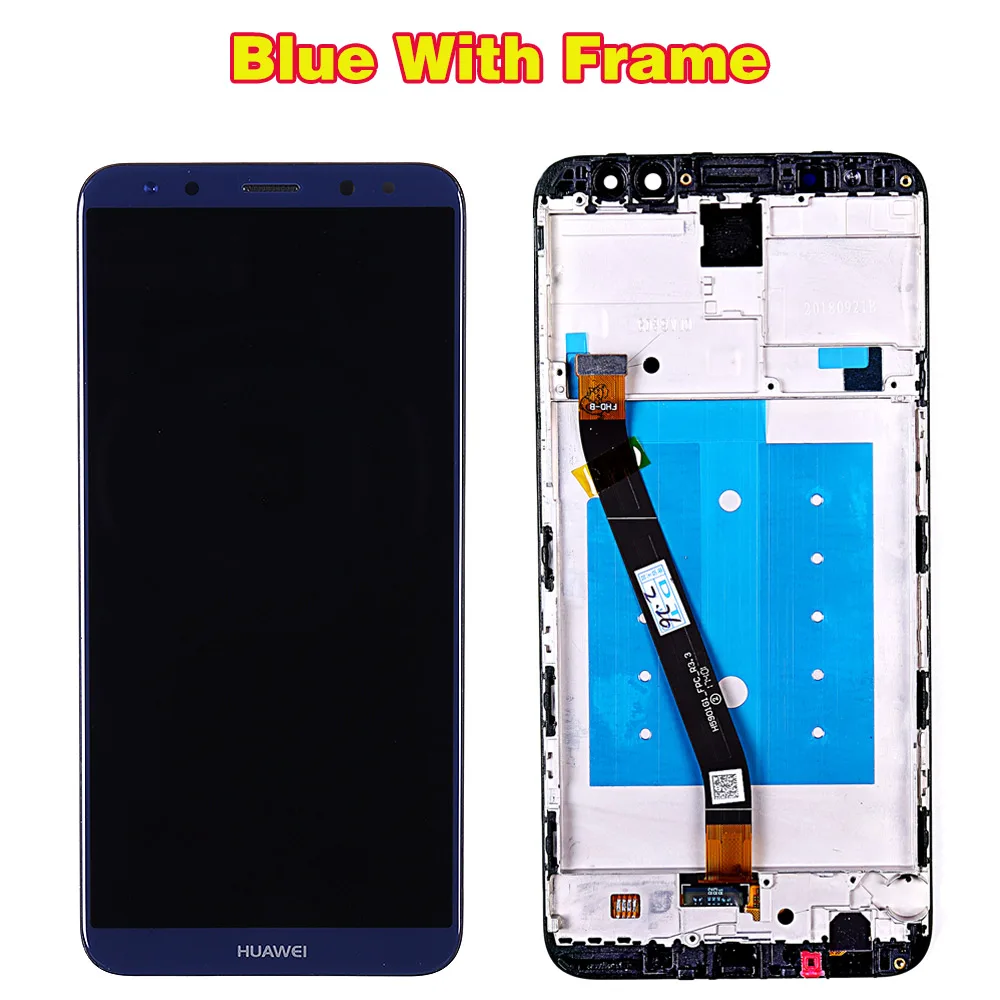 Huawei ЖК-экран для huawei mate 10 Lite 5,9 дюймов Nova 2i сенсорный дигитайзер сборка RNE-L01 ЖК-дисплей рамка с бесплатными инструментами - Цвет: Blue with Frame