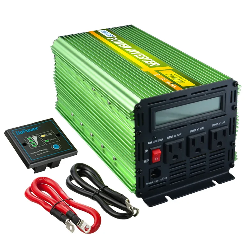 EDECOA солнечный инвертор бесплатная доставка 2000/4000 ВАТТ DC 12В AC 110В 120В 60Гц