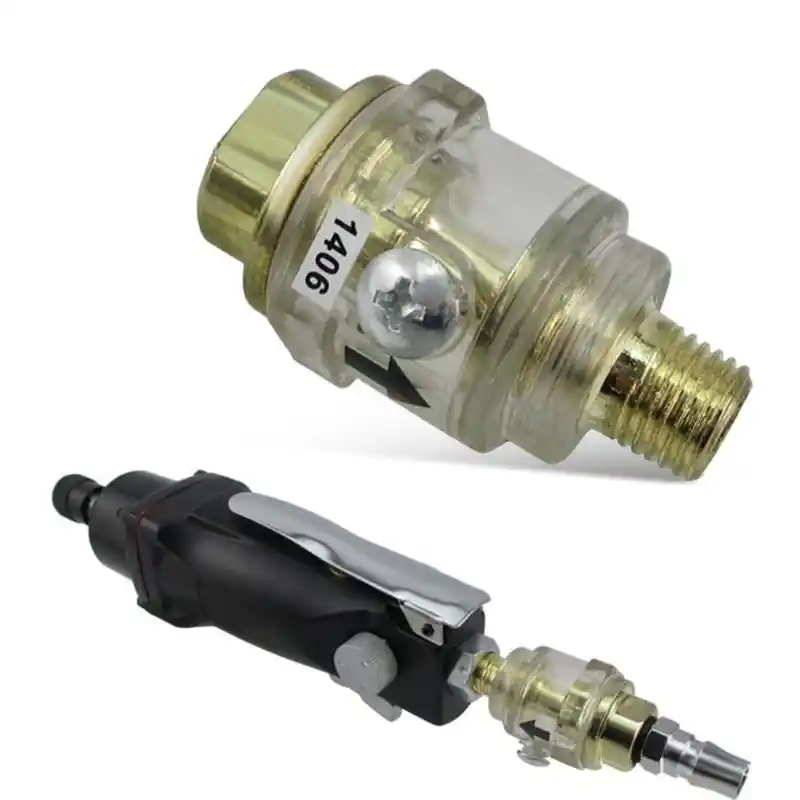 WJMY Mini Engrasador De Aire Comprimido 1//4 Mini Lubricador De Engrasador Para Tubo De Compresor De Aire De Herramienta Neum/ática 2 PCS