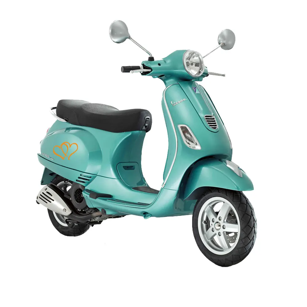 42595 22.8cm15cm Hearts Double Heart Vinyl Bumper Stickers Car Truck Window Tool Boxes Wall Laptop Ipad Notebook Cute Sticker Decal