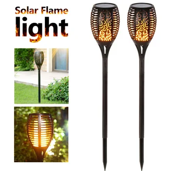 

Outdoor Solar Garden Lights Waterproof Solar Torch LED Lights Solar Flame Light Landscape Decorative Path Lawn Lighting