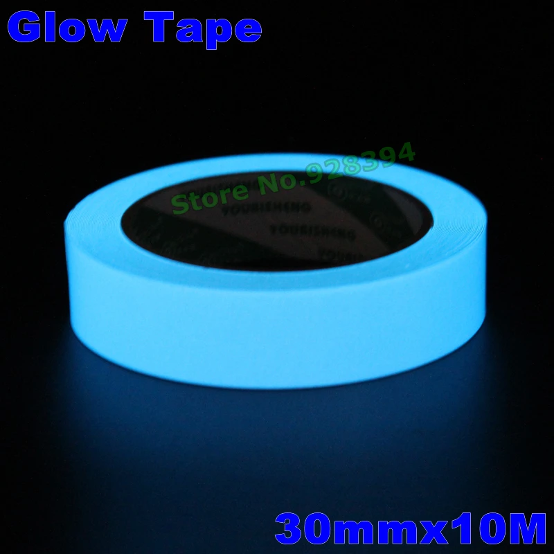 5rolls-30mmx10m-blue-glow-in-dark-tape-photoluminescent-luminous-tape